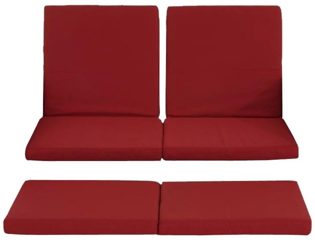 3er-Set Kissenbezüge Sofa Ancona, rubinrot Bild 1