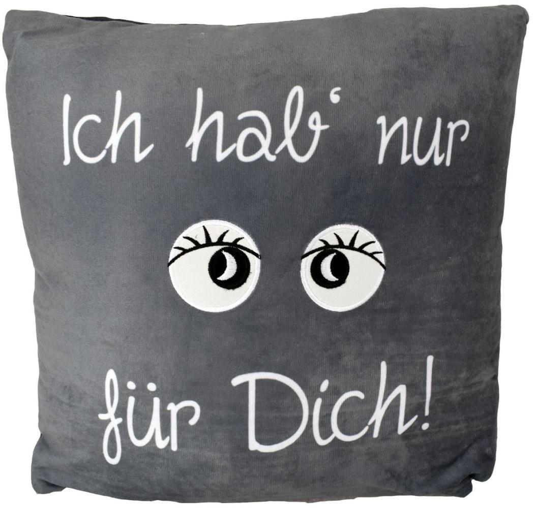 Kissen Ich hab nur Augen für Dich Couchkissen 38x38cm Kuschelkissen Deko Bild 1