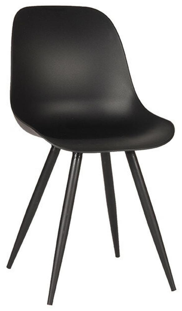 Stuhl Monza - Schwarz - Kunststoff / Metall - Outdoor geeignet - von Label51 Bild 1