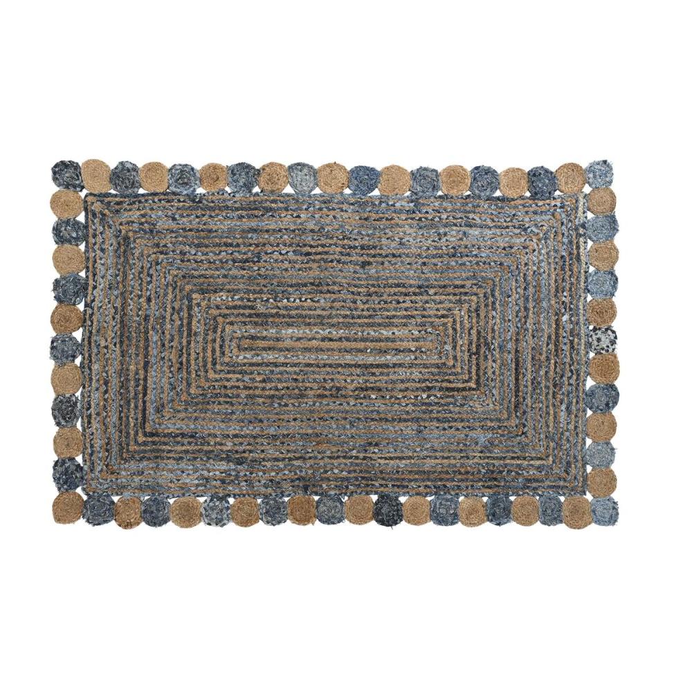 Teppich DKD Home Decor 2100 gsm Baumwolle Jute (120 x 180 x 1 cm) Bild 1