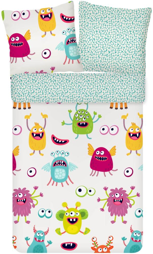 ESPiCO Bettwäsche Trendy Bedding Monster Renforcé 135 x 200 + 80 x 80 cm Bild 1