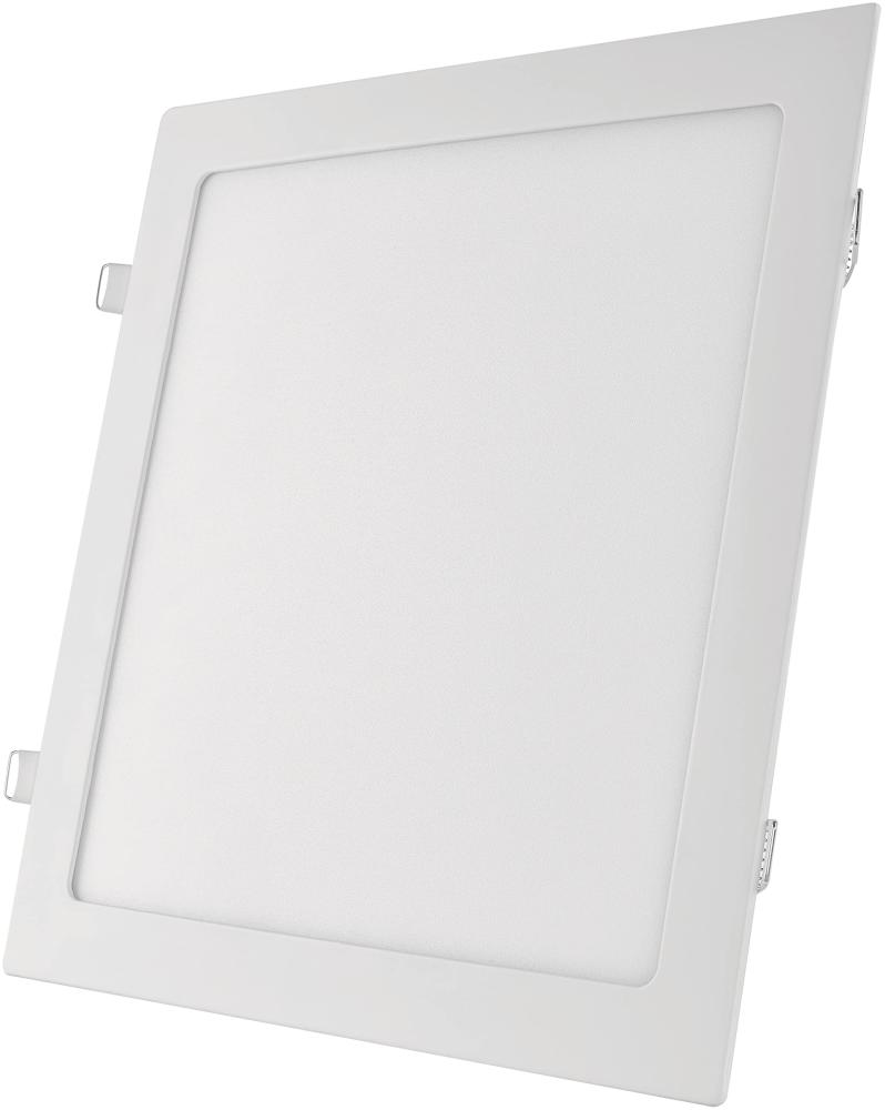 EMOS LED Panel 12,5 W, quadratische 1050 lm Einbauleuchte, Deckenleuchte in Weiß mit Durchmesser 17 cm, extra flach, Einbautiefe 2,1 cm, Lichtfarbe neutralweiß 4000 K, inkl. LED-Treiber Bild 1