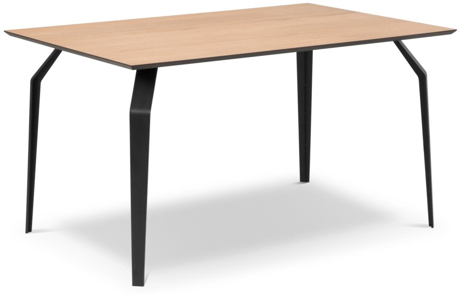 Micadoni 8-Sitzer Tisch Sono | Oberfläche Natural Oak Black Metal Bild 1