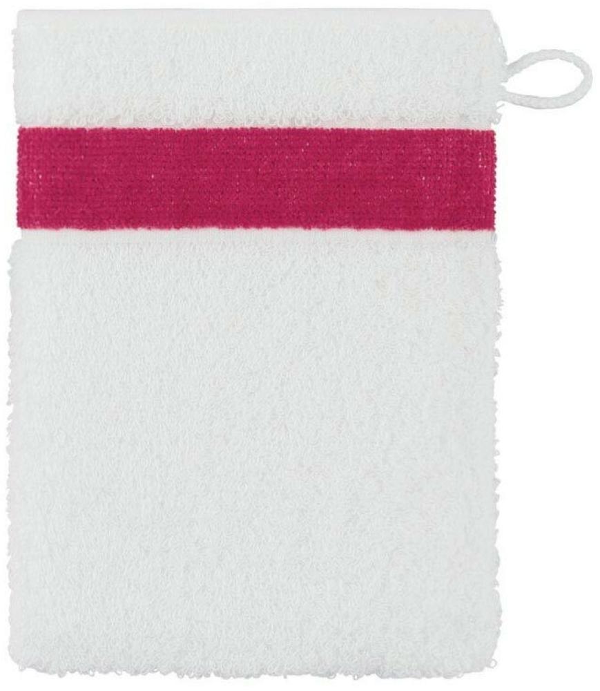 Feiler Handtücher Exclusiv mit Chenillebordüre | Waschhandschuh 15x20 cm | kirsch Bild 1