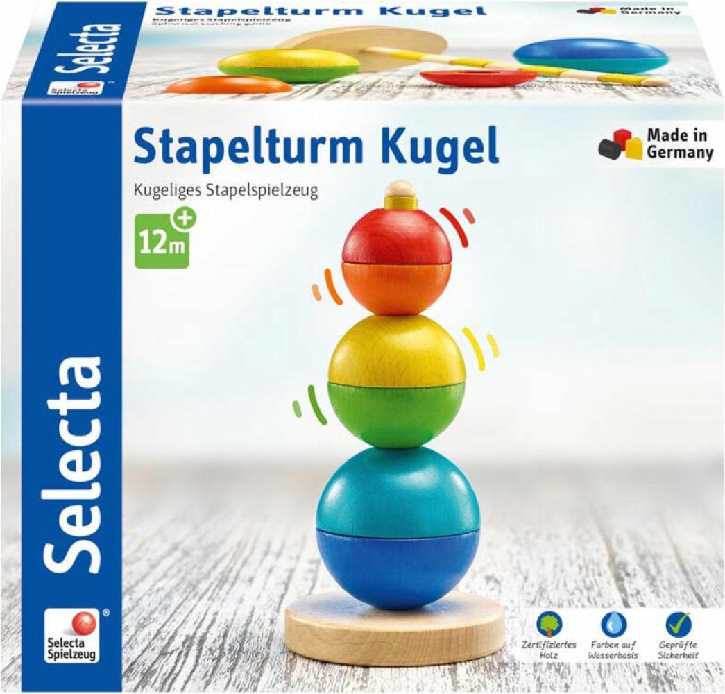Selecta Kleinkindwelt Holz Stapelturm Kugel Stapel 62002 Bild 1
