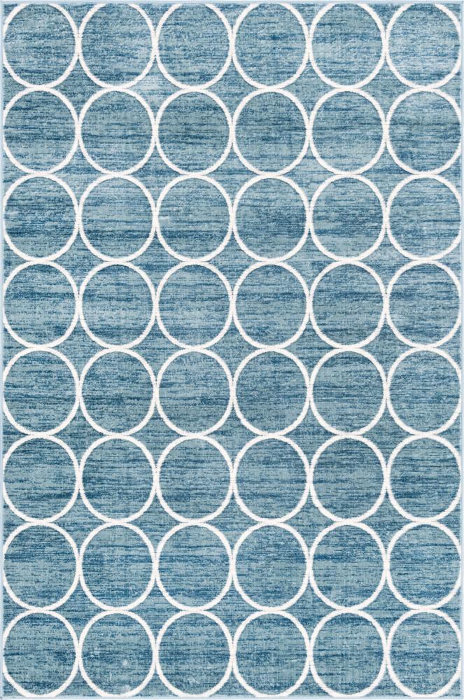 Teppich "TiTan Trellis" Rechteckig Blau verschiedene Größen Bild 1