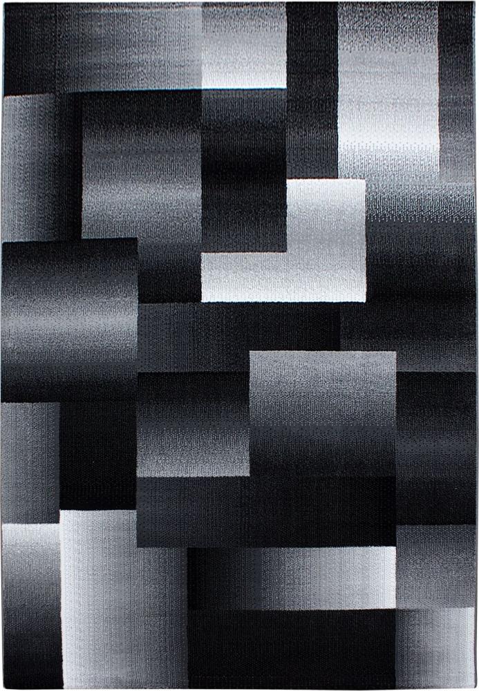 Kurzflor Teppich Matteo rechteckig - 120x170 cm - Schwarz Bild 1