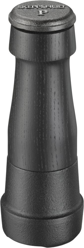 Skeppshult Pfeffermühle Gusseisen 18cm mit gebeiztem Buchenholz - Schwarz Bild 1