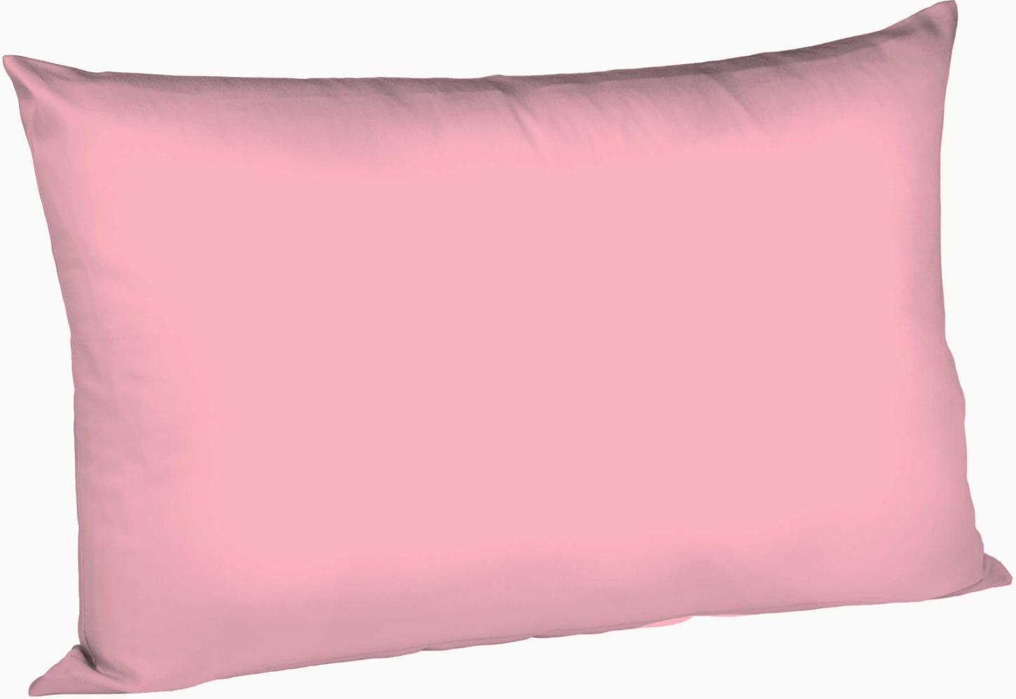 Fleuresse Mako-Satin-Kissenbezug uni colours pink 4070 50 x 70 Bild 1