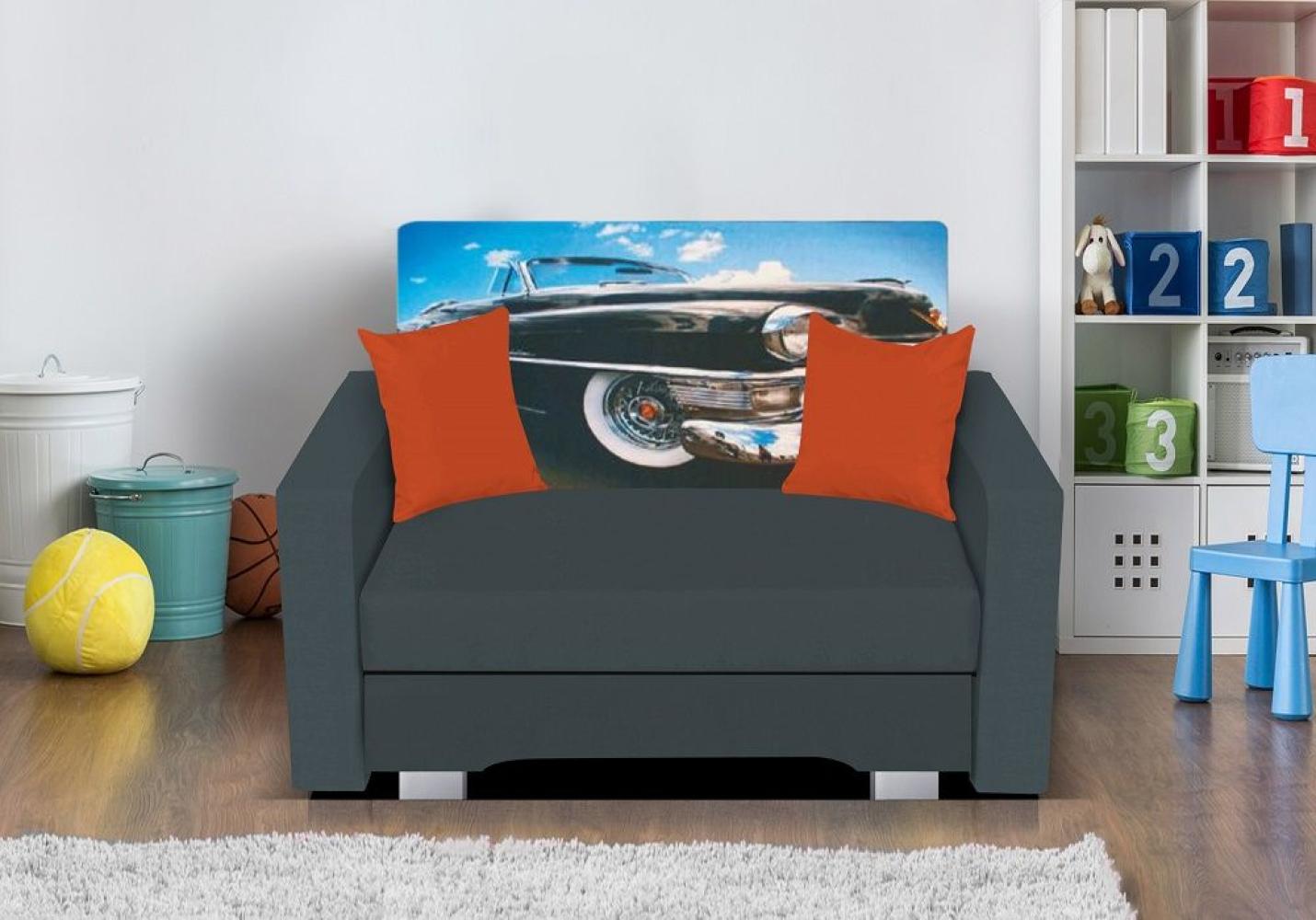 Sessel mit Schlaffunktion IRVING in Grau- Auto inkl. Bettkasten Bild 1