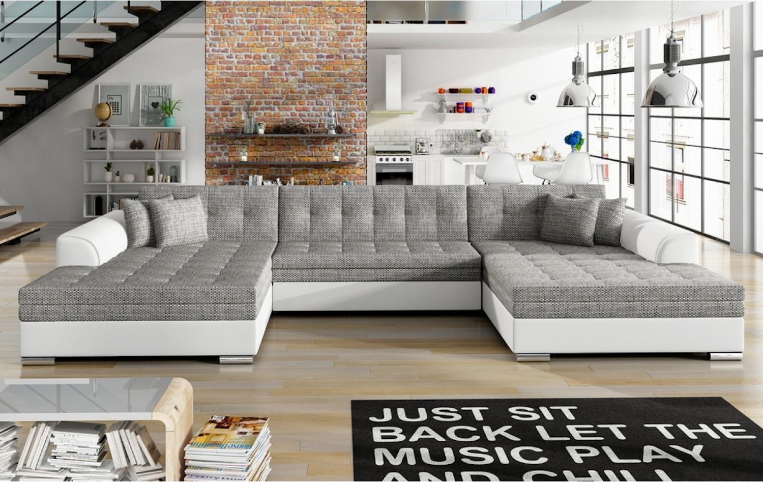 Ausziehbares Sofa ALABAMA, U-Form, 355x80x165, berlin 01/soft 17 Bild 1