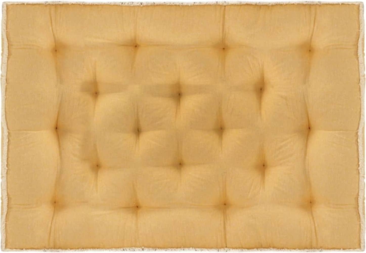 Palettensofa-Kissen Gelb 120x80x10 cm Bild 1