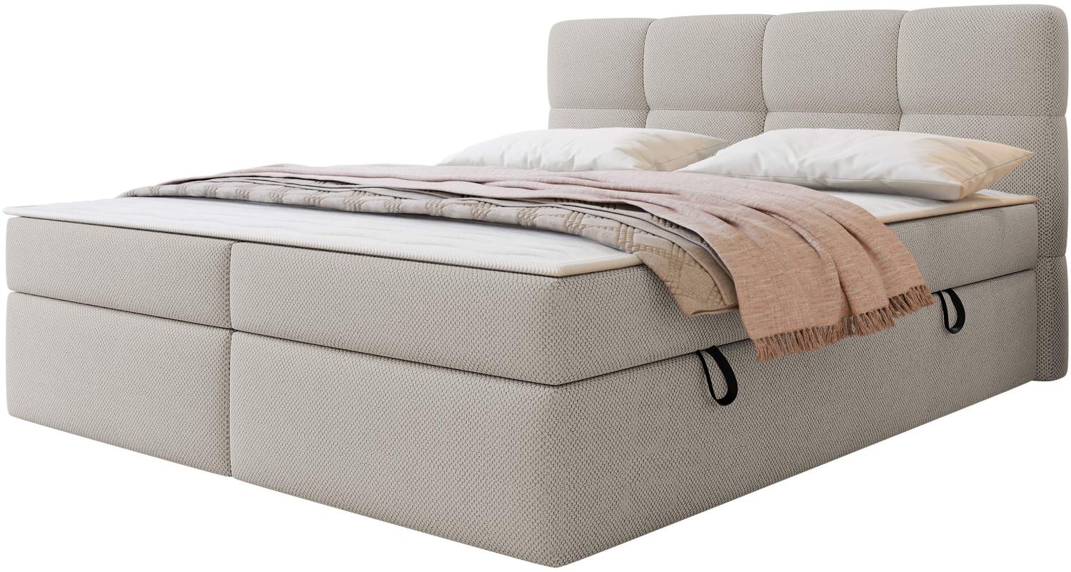 Boxspringbett mit H3-Matratze und Topper Fogy (Farbe: Curio 11, Größe: 180 x 200 cm) Bild 1