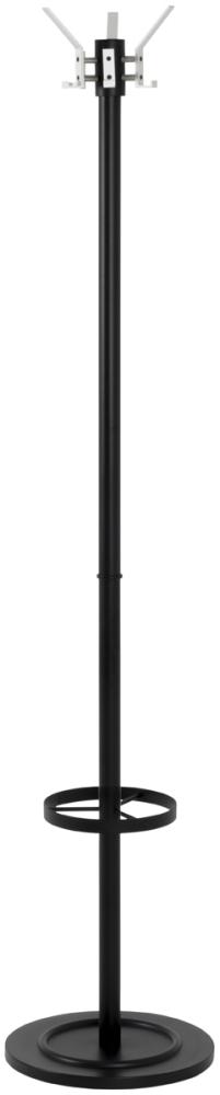 Garderobenständer in schwarz-Aluminium aus Stahlrohr, Aluminium - 179cm (H) Bild 1