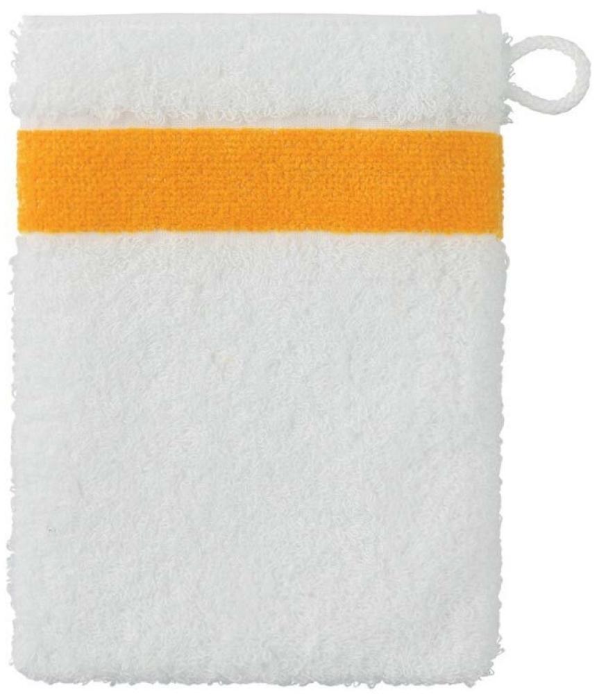 Feiler Handtücher Exclusiv mit Chenillebordüre | Waschhandschuh 15x20 cm | sonne Bild 1