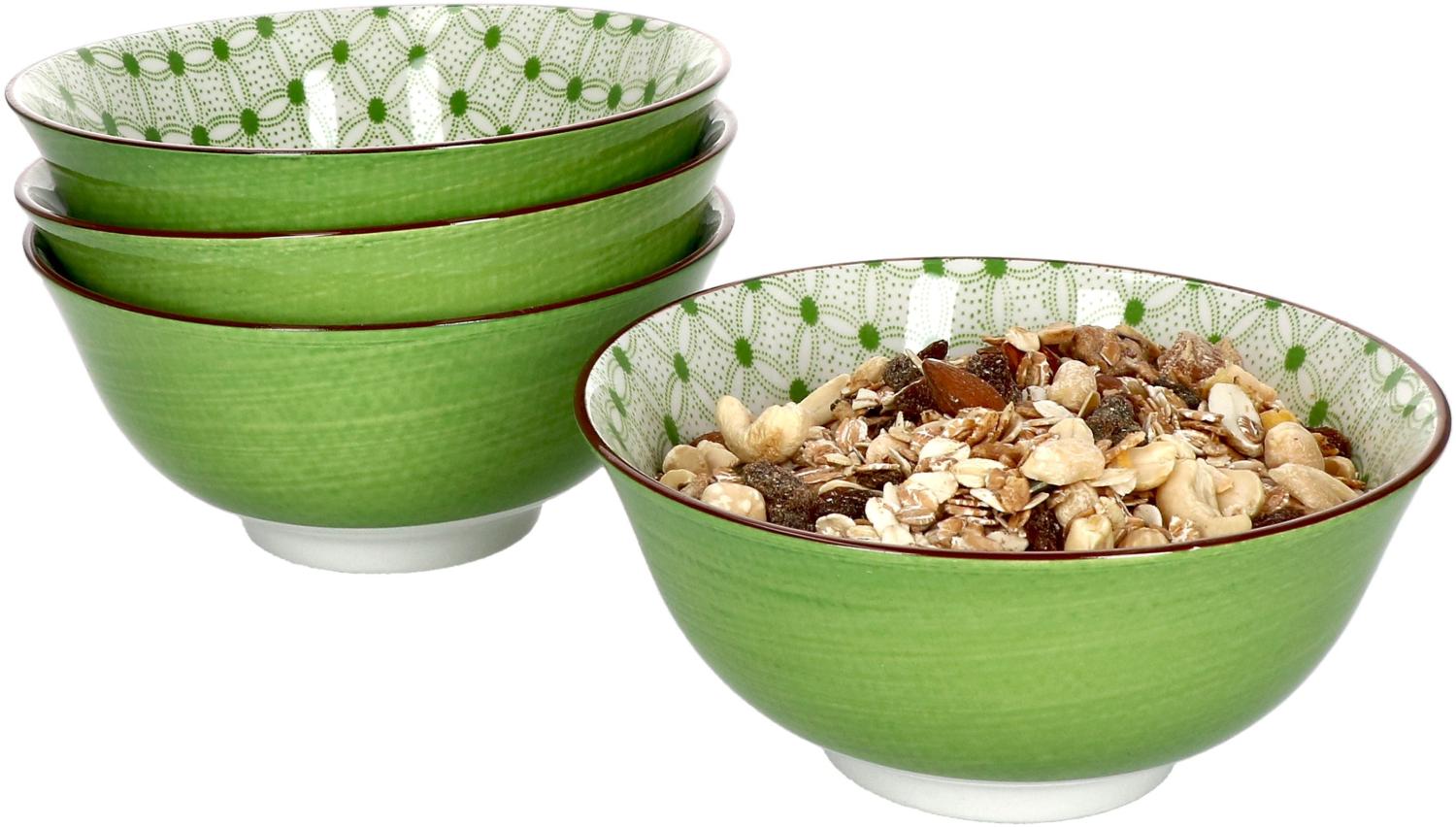 4er Set Lime Rio Schalen Ø15,5 cm Grünes Muster Schüssel Dessert-Bowl Ritzenhoff Bild 1