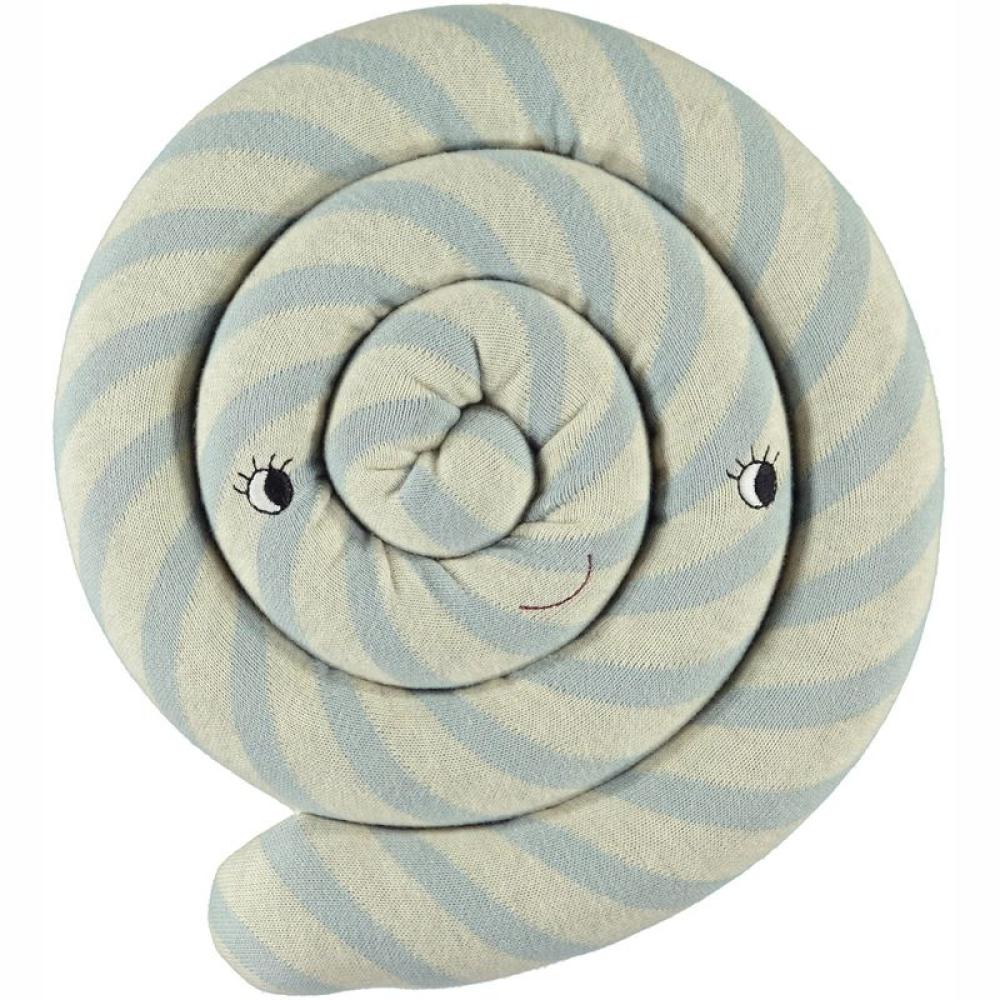 OYOY Zauberhaftes Strickkissen, Lollipop, in blau, 30 cm Durchmesser Bild 1
