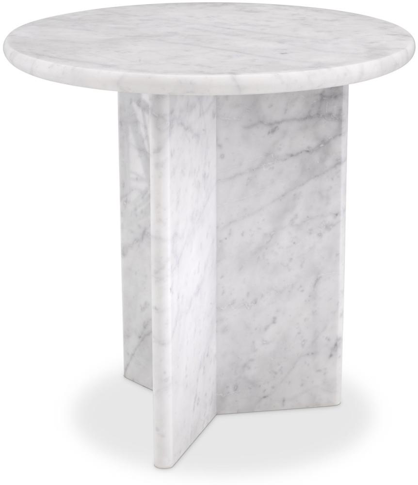 EICHHOLTZ Side Table Pontini White Marble Bild 1