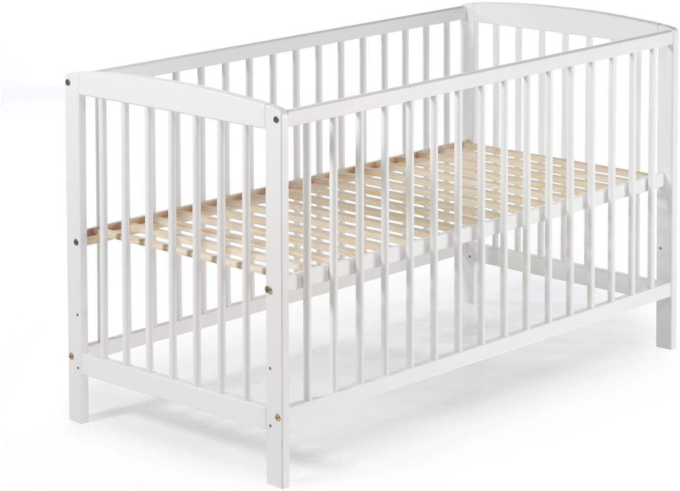 Schardt 'Felix' Kinderbett weiß, 60 x 120 cm, Lattenrost 3-fach höhenverstellbar Bild 1