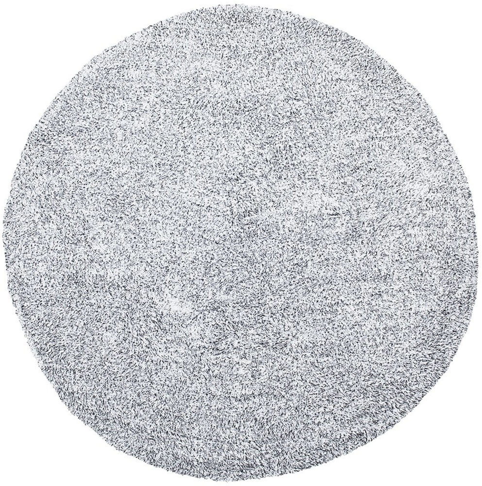 Teppich grau meliert ⌀ 140 cm Shaggy DEMRE Bild 1
