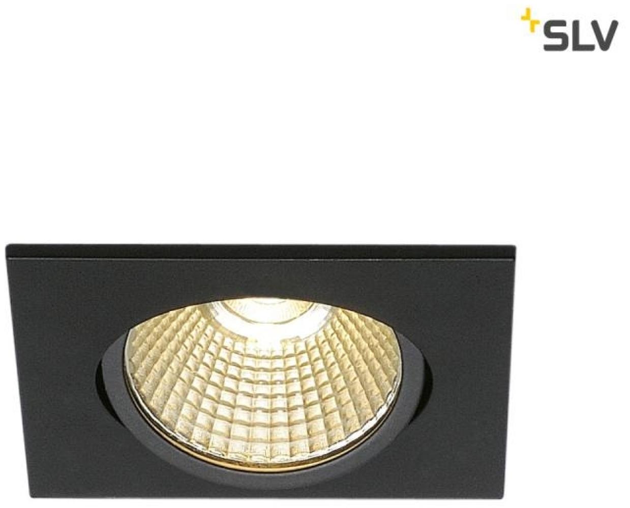 SLV No. 1001991 NEW TRIA eckig LED Indoor Deckeneinbauleuchte schwarz 1800-3000K 7,2W Bild 1