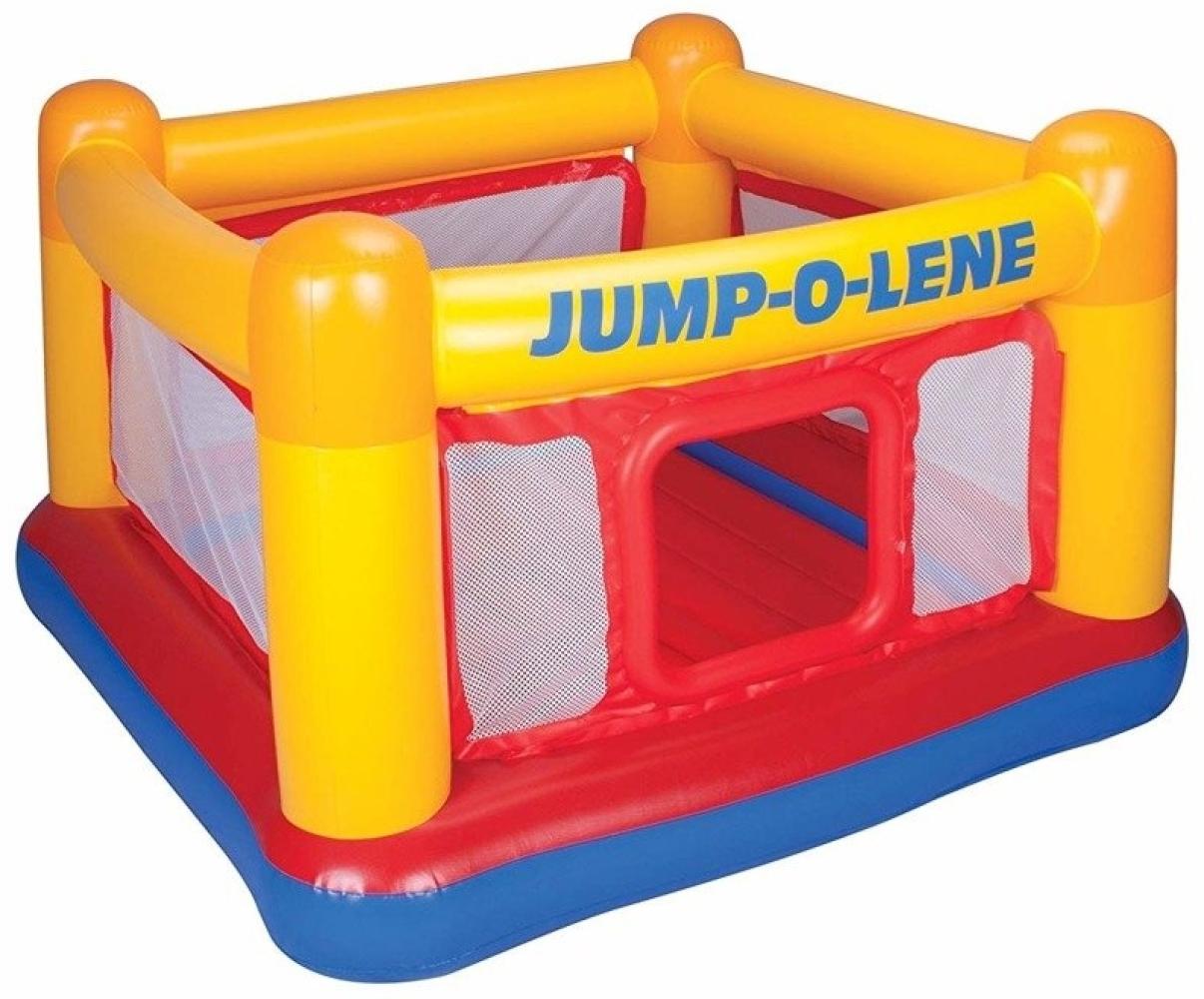 Aufblasbares Trampolin für 2 Kinder Bunt Jump-O-Lene Intex Boxring Bild 1