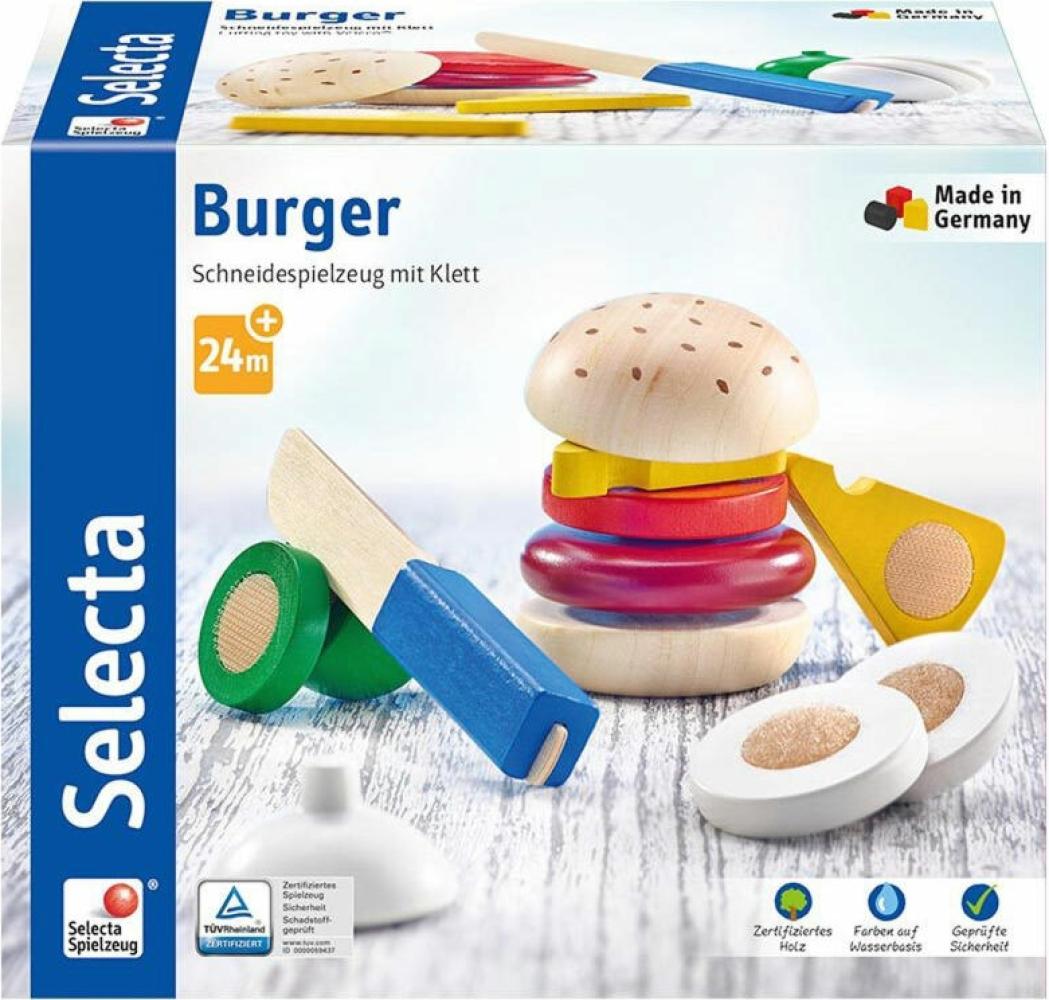 Selecta Holzspielzeug Burger 12 Teile Bild 1
