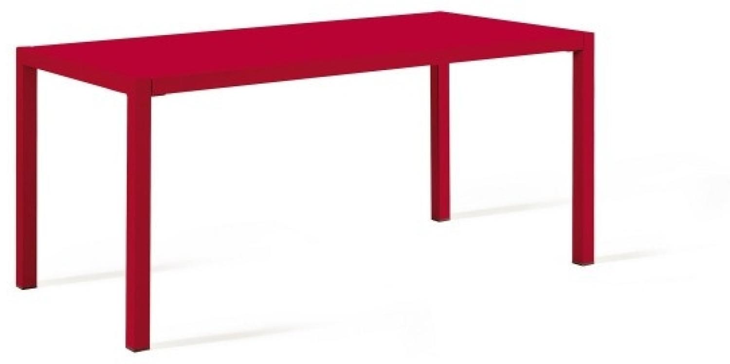 Tisch Quatris 160x80x75 cm rot Bild 1