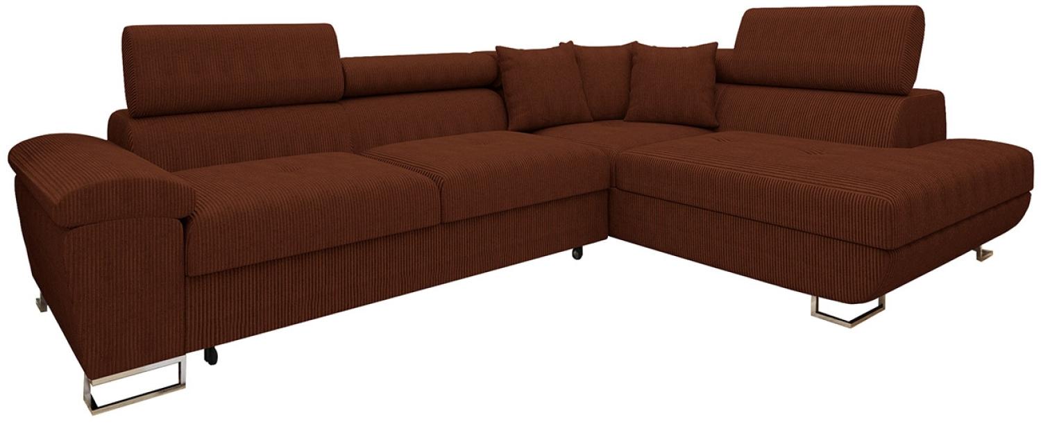 Ecksofa Cotere Cord (Farbe: Poso 39, Seite: Rechts) Bild 1