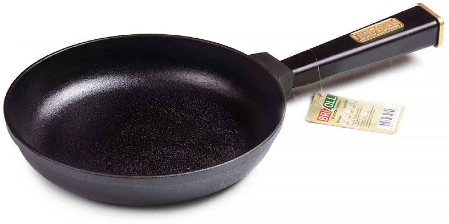 Bratpfanne aus Gusseisen 24cm Optima Black Grillpfanne Brizoll Bild 1