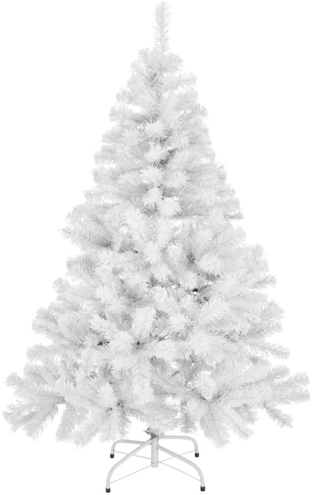 Weihnachtsbaum künstlich Baum Christbaum Tannenbaum 120cm weiß Bild 1