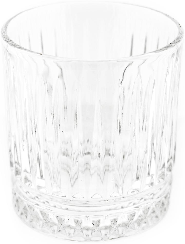 Almina Elisa 6 Teiliger Trinkgläser-Set aus Glas mit Riffle Design 240 ml Bild 1