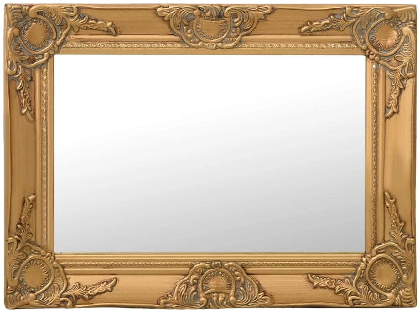 vidaXL Wandspiegel im Barock-Stil 60 x 40 cm Golden Bild 1