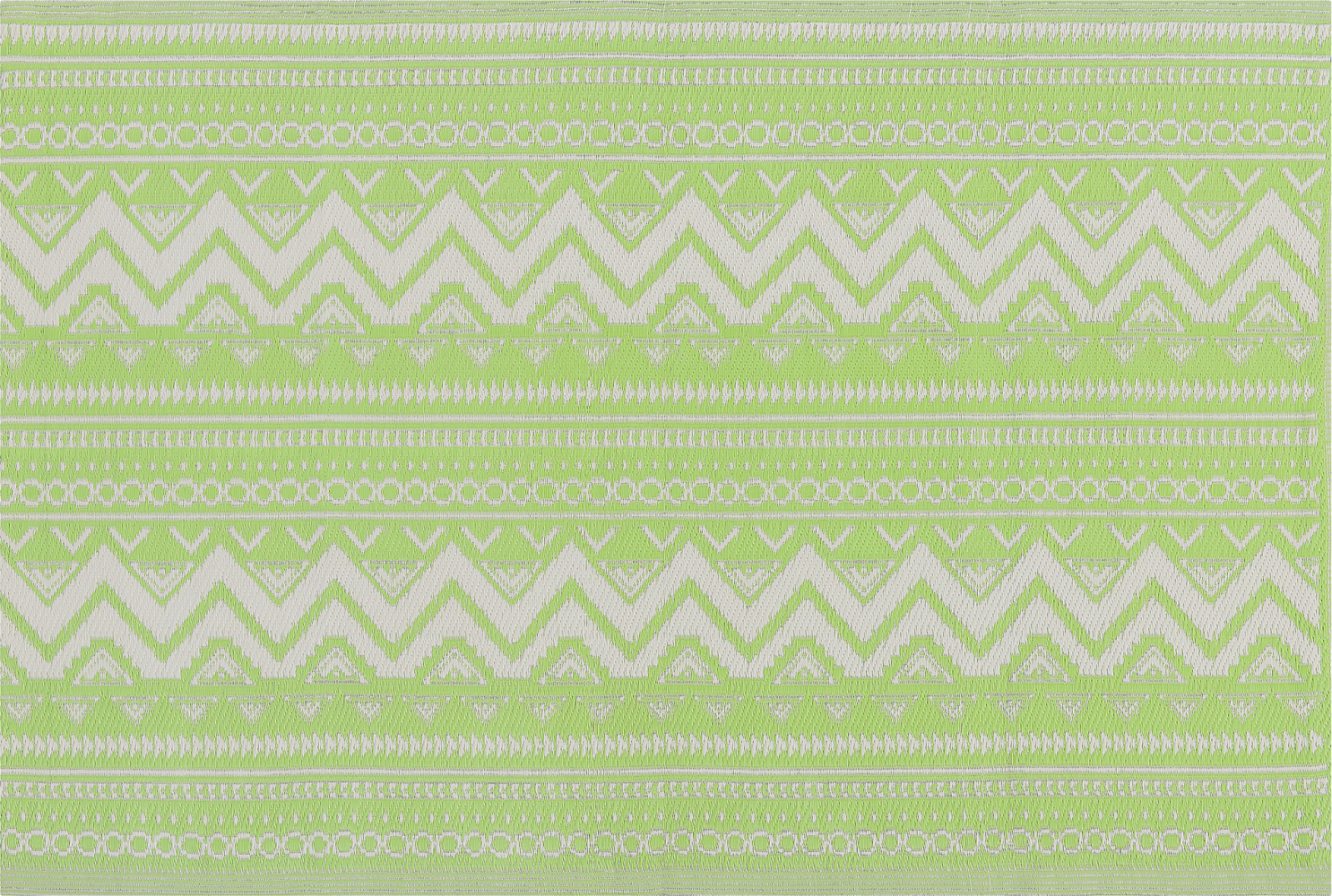 Outdoor Teppich pistaziengrün 120 x 180 cm geometrisches Muster NAGPUR Bild 1