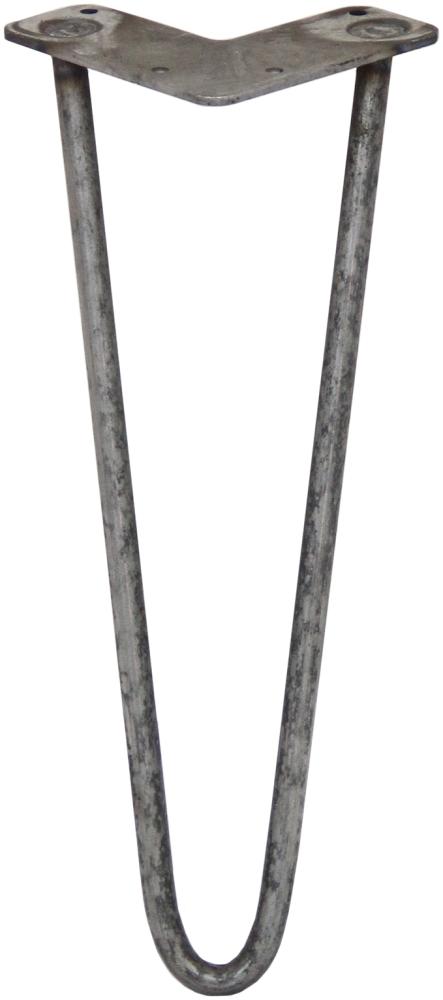4 x 35. 5cm Hairpin Tischbeine 2 Streben - 12mm - Bild 1