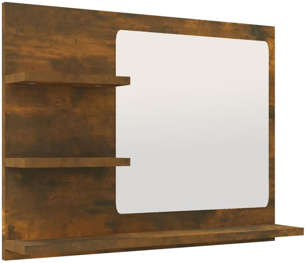 Badspiegel Räuchereiche 60x10,5x45 cm Holzwerkstoff Bild 1