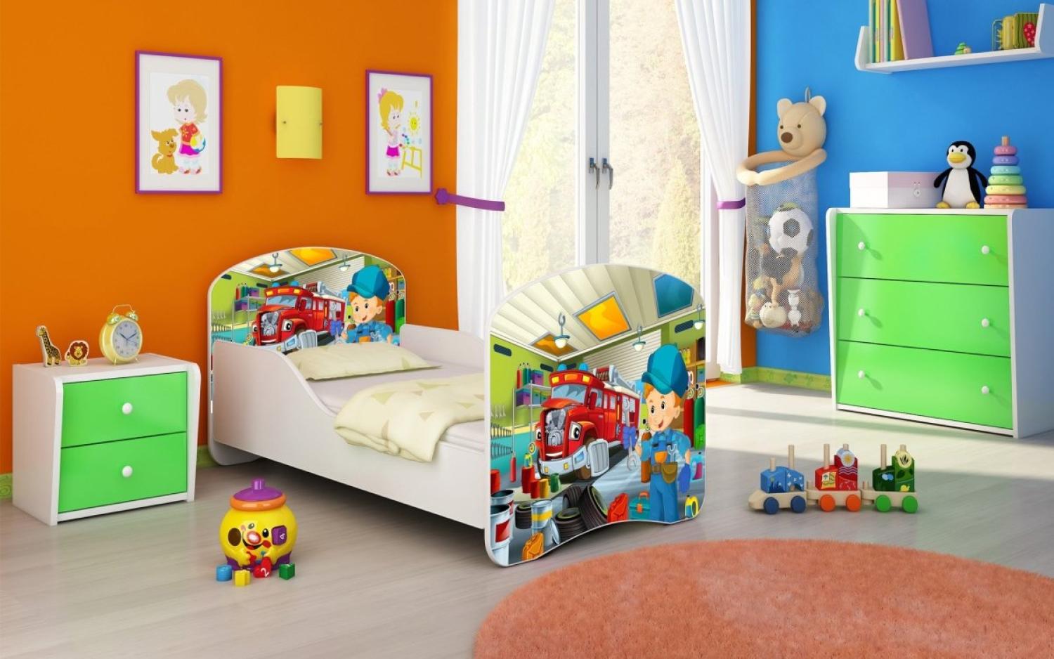 Kinderbett Milena mit verschiedenen Mustern 180x80 Mechanic Bild 1