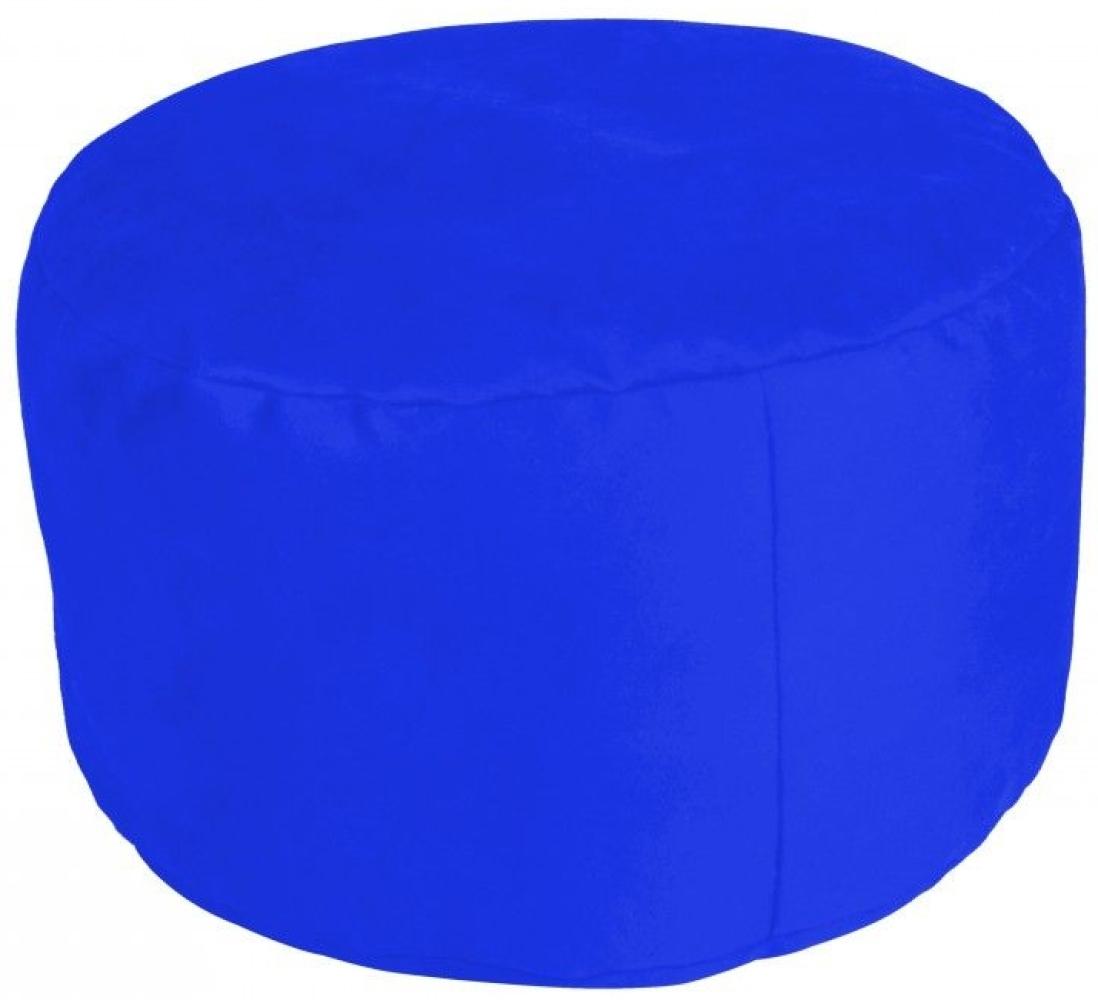 Pouf Noble Soft royal-blue Ø47/34 cm Bild 1