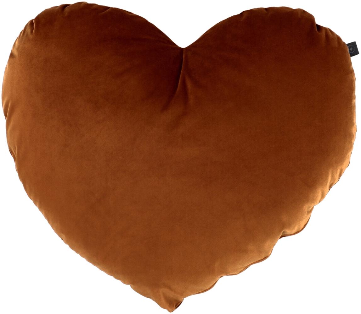 Overseas Heart Shape Kissen - Copper Koper Bild 1