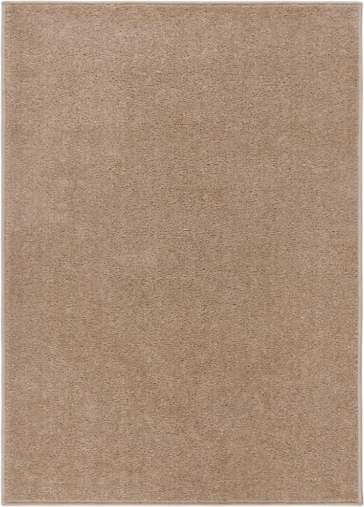 Teppich Kurzflor 120x170 cm Braun Bild 1