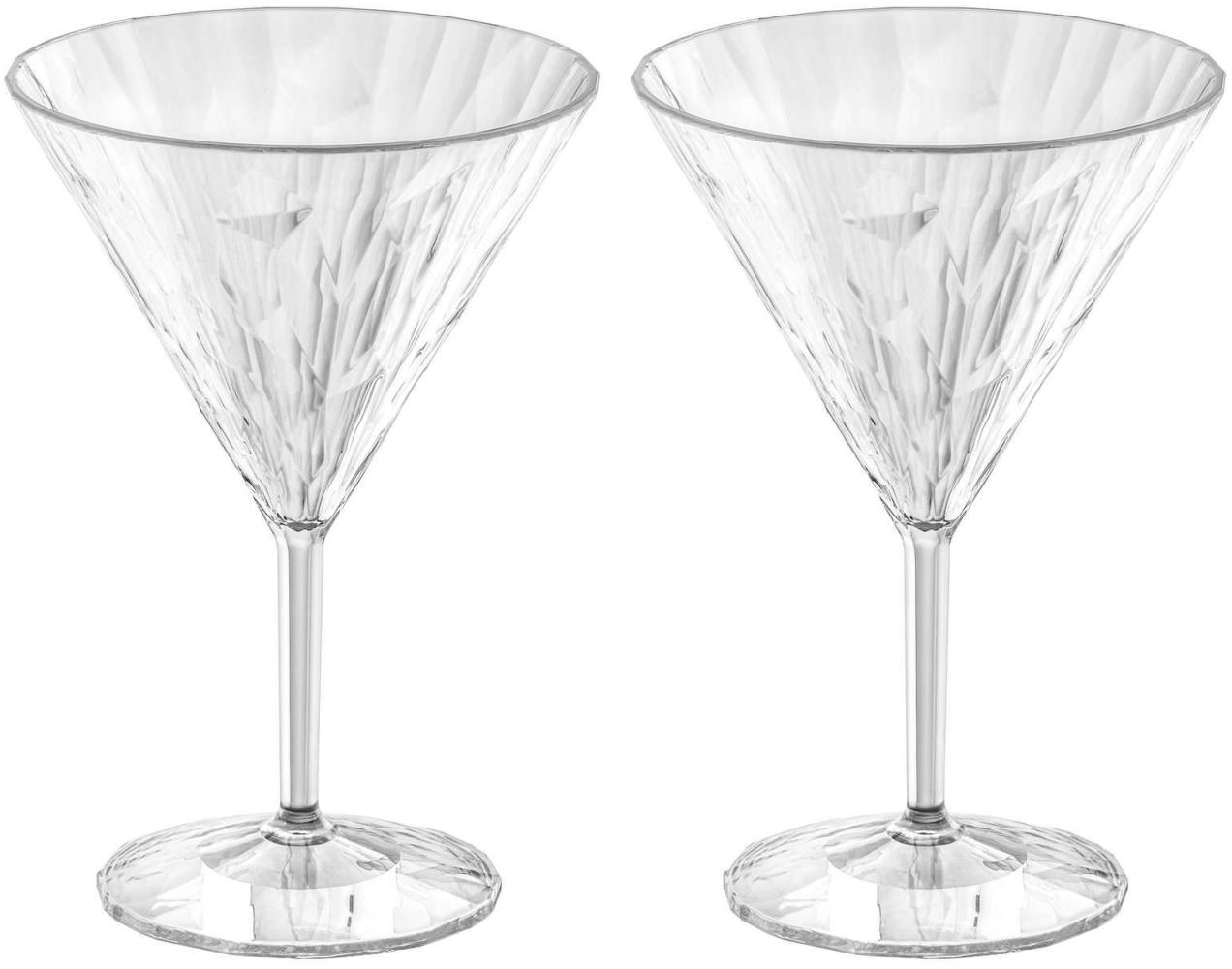Koziol Superglas 2er-Set Club No. 12, Cocktailgläser, Martinigläser, Kunststoff, Crystal Clear, 250 ml, 4419535 Bild 1