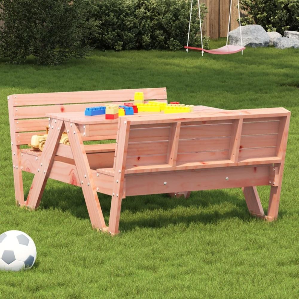 vidaXL Picknicktisch für Kinder 88x122x58 cm Massivholz Douglasie Bild 1