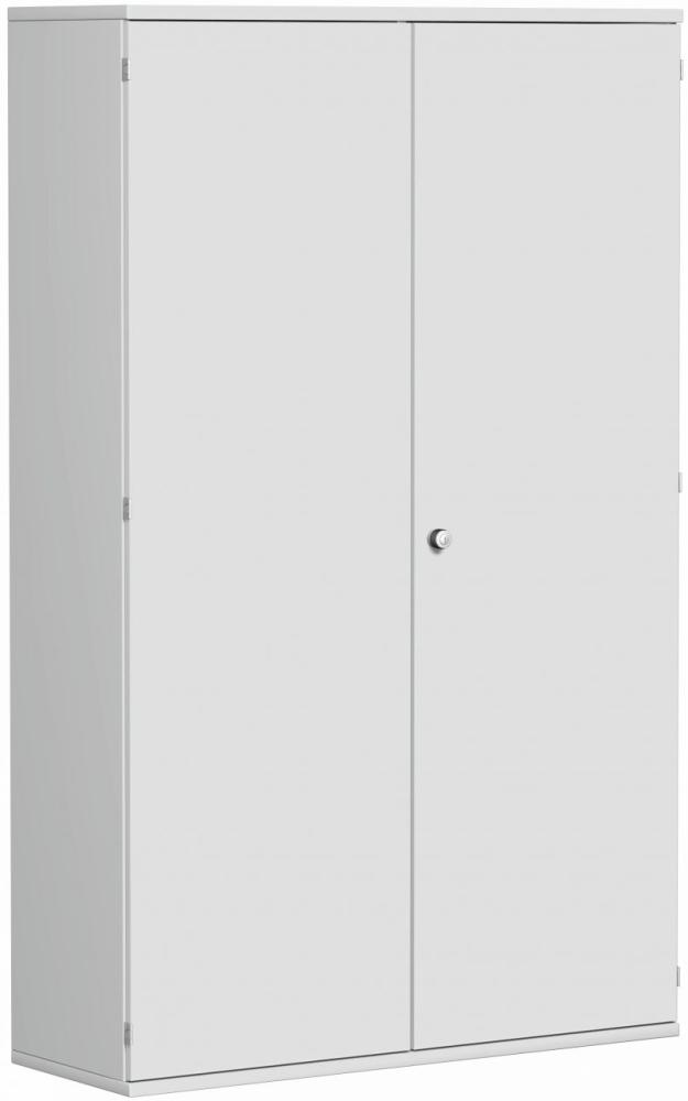 Garderobenschrank mit ausziehbarem Garderobenhalter, 120x42x192cm, Lichtgrau Bild 1