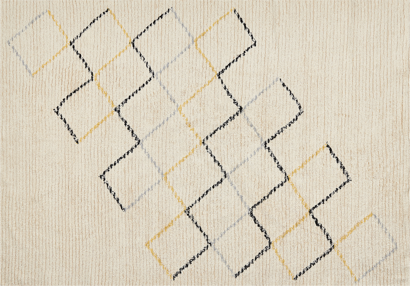 Teppich Baumwolle beige 160 x 230 cm TEZPUR Bild 1