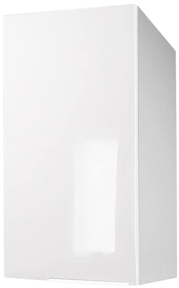 Berlioz Creations CP4HB Hängeschrank für Küche mit 1 Tür in weißem Hochglanz, 40 x 34 x 70 cm, 100 Prozent französische Herstellung Bild 1