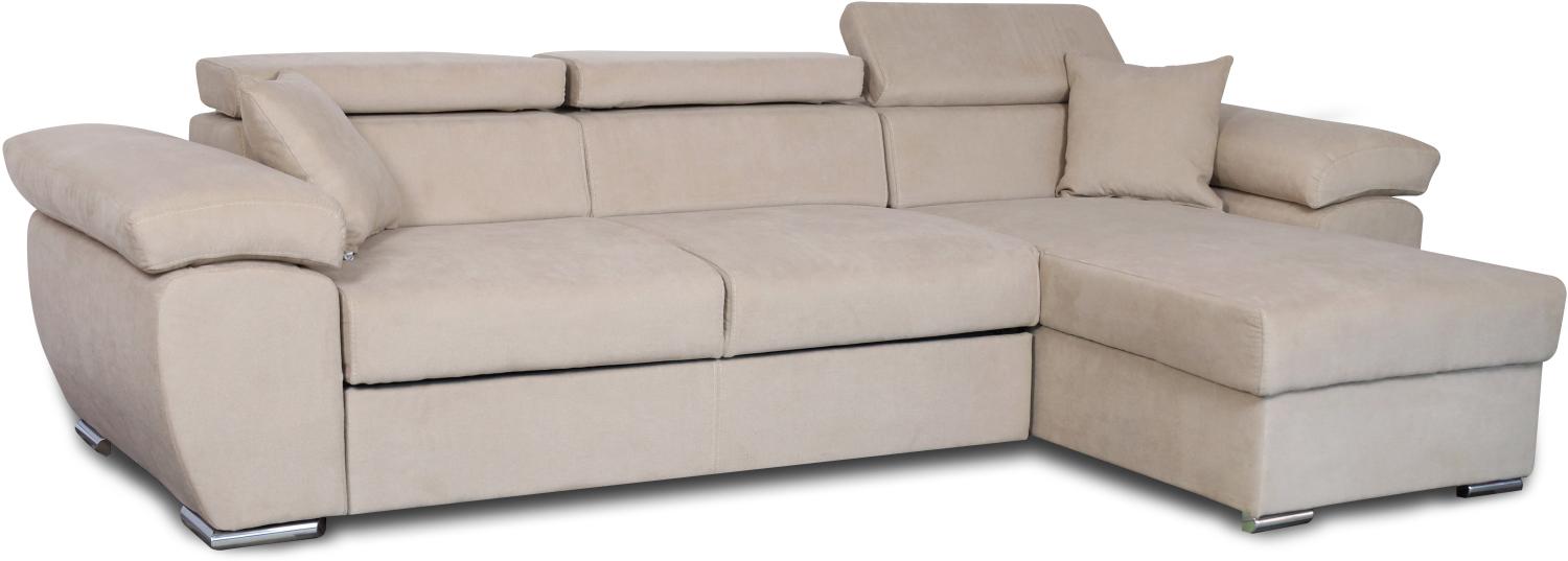 Conny Ecksofa Links/Rechts, Enjoy - Beige-Braun Bild 1