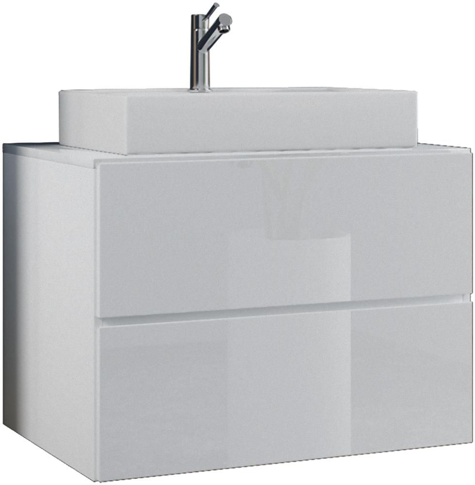 Lendas S Waschbeckenunterschrank 60cm Waschbecken Unterschrank Badzimmer weiß Bild 1