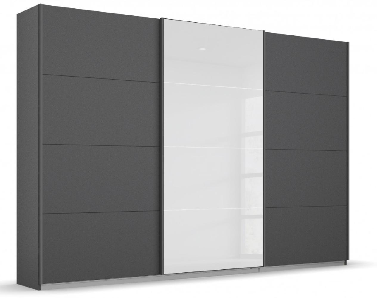 KULMBACH Black / White Edition Schwebetüren Schiebetüren Kleiderschrank ca. 271 x 210 x 62 cm Bild 1