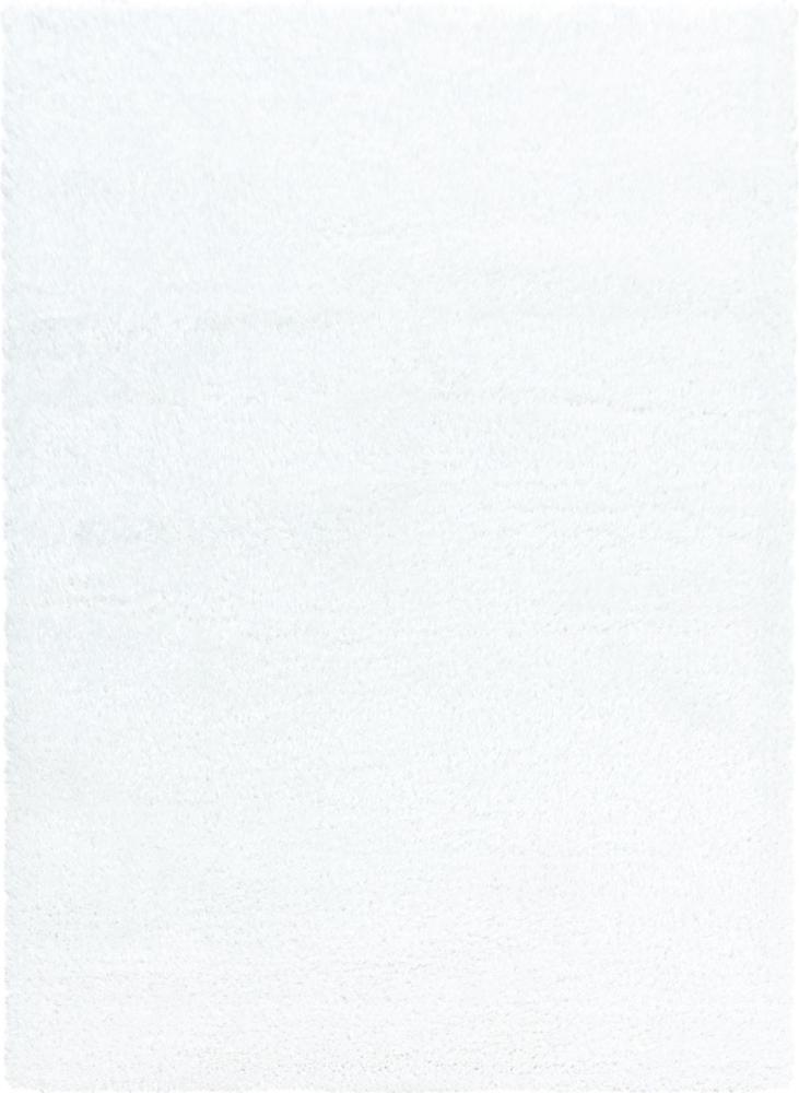 Hochflor Teppich Baquoa Läufer - 80x150 cm - Weiß Bild 1