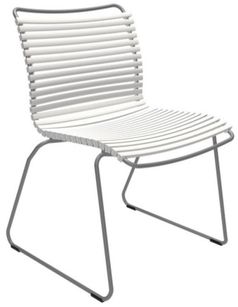 Outdoor Stuhl Click ohne Armlehne weiß Bild 1
